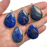 Labradourite Stone Pendant Water Drop Shape Flash Natural Stone For Jewelry