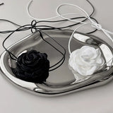 Vintage Lace Flower Choker Necklace for Women Girls Party