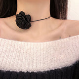 Vintage Lace Flower Choker Necklace for Women Girls Party