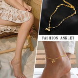 Lace Chain Anklets, Charm Pendant Bead Bracelet