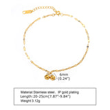 Lace Chain Anklets, Charm Pendant Bead Bracelet