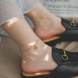 Lace Chain Anklets, Charm Pendant Bead Bracelet