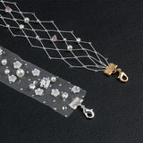 Bridal Pearls Lace Choker Necklace Wedding