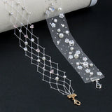 Bridal Pearls Lace Choker Necklace Wedding