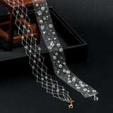 Bridal Pearls Lace Choker Necklace Wedding