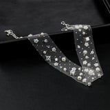 Bridal Pearls Lace Choker Necklace Wedding