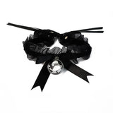Pink Lace Choker with Bell Kitten Sweet Gothic Detachable Cosplay Jewelry