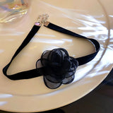 Lace Flower Choker Necklace Vintage Wedding Jewelry