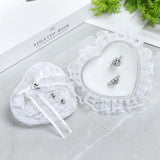 Romantic Heart-shape Ring Holder Box Wedding Rings Gift