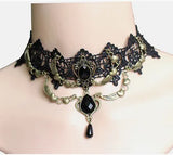Lace Jewelry Short Clavicle Chain Necklace for Women