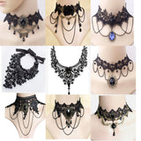 Lace Jewelry Short Clavicle Chain Necklace for Women