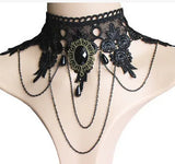 Lace Jewelry Short Clavicle Chain Necklace for Women