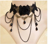 Lace Jewelry Short Clavicle Chain Necklace for Women