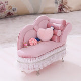 Lace Sofa Jewelry Box Display Storage Case