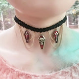 Punk Retro Skull Coffin Necklace for Women VGN246