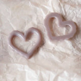 Lace Wave Love Frame DIY Earrings Resin Ear Clip Ins