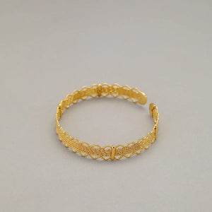 Hollow Lace Golden Bracelet for Women