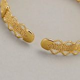 Hollow Lace Golden Bracelet for Women