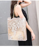 Lace Jewelry Bag Embroidery Wild Shopping Tote