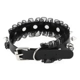 Lace spiked rivet Neck chain Neck strap Sexy lace soft neckline