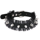 Lace spiked rivet Neck chain Neck strap Sexy lace soft neckline