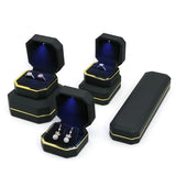 Lacquer Piano Finish Jewelry Gift Box with LED Light