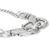 Big Clasp Pendant Choker Necklace Gothic Silver Chain Charm Necklace