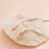 Pearl Chain Anklets for Women Acrylic Beads Decor Chain Jewelry