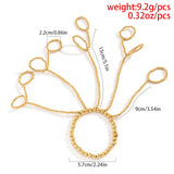 Gothic Pearl Metal CCB Beads Chain Wrap Bracelet for Women