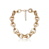 Gothic Punk Double Layered Chain Choker Necklace for Women