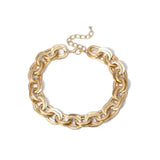 Gothic Punk Double Layered Chain Choker Necklace for Women