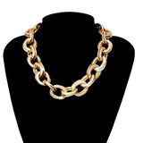 Gothic Punk Double Layered Chain Choker Necklace for Women