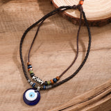 Hip Hop Eye Pattern Acrylic Pendant Necklace for Men
