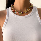 Bohemian Colorful Choker Necklace Set