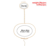Neo Gothic Body Chain Jewelry Accessories Steampunk Aluminum Metal Chain