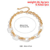 Neo Gothic Metal Cross Clavicle Chain Choker Necklace Double Charm