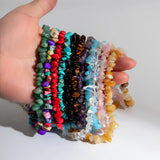 Natural Stone Chip Beads Necklace Women Jewelry Choker Collar Party Gift