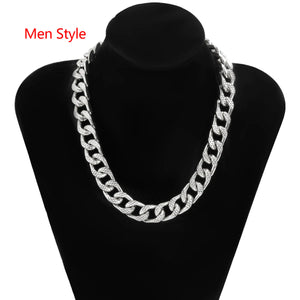 Punk Hip Hop Choker Necklace for Women Gothic Charm Necklace