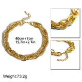 Punk Hip Hop Choker Necklace for Women Gothic Charm Necklace