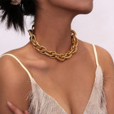 Punk Hip Hop Choker Necklace for Women Gothic Charm Necklace