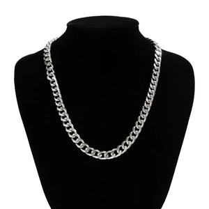 Cuban Chain Men Necklace Aluminium Link Chain Choker DIY Collar