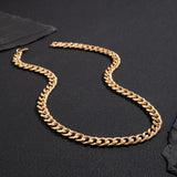 Cuban Chain Men Necklace Aluminium Link Chain Choker DIY Collar