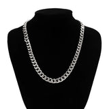 Cuban Chain Men Necklace Aluminium Link Chain Choker DIY Collar