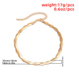 Snake Chain Choker Necklace For Women Men Heart Tassel Jewelry Collar