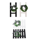Farmhouse Tiered Tray Wooden Sign Wreath Mini Window Rustic Decoration