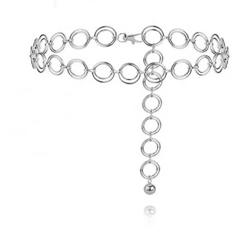 Hip Hop Style Punk Waist Chain Ring Waist Chain