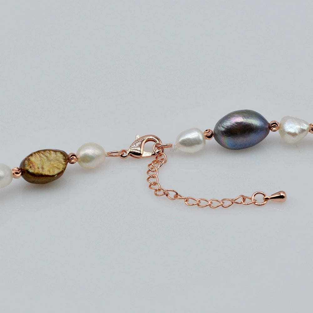 Vintage Red Freshwater Pearl Bracelet for Women