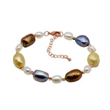 Vintage Red Freshwater Pearl Bracelet for Women