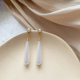 Baroque Pearl Pendant Earrings Vintage Style