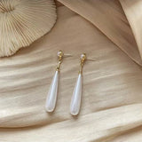 Baroque Pearl Pendant Earrings Vintage Style